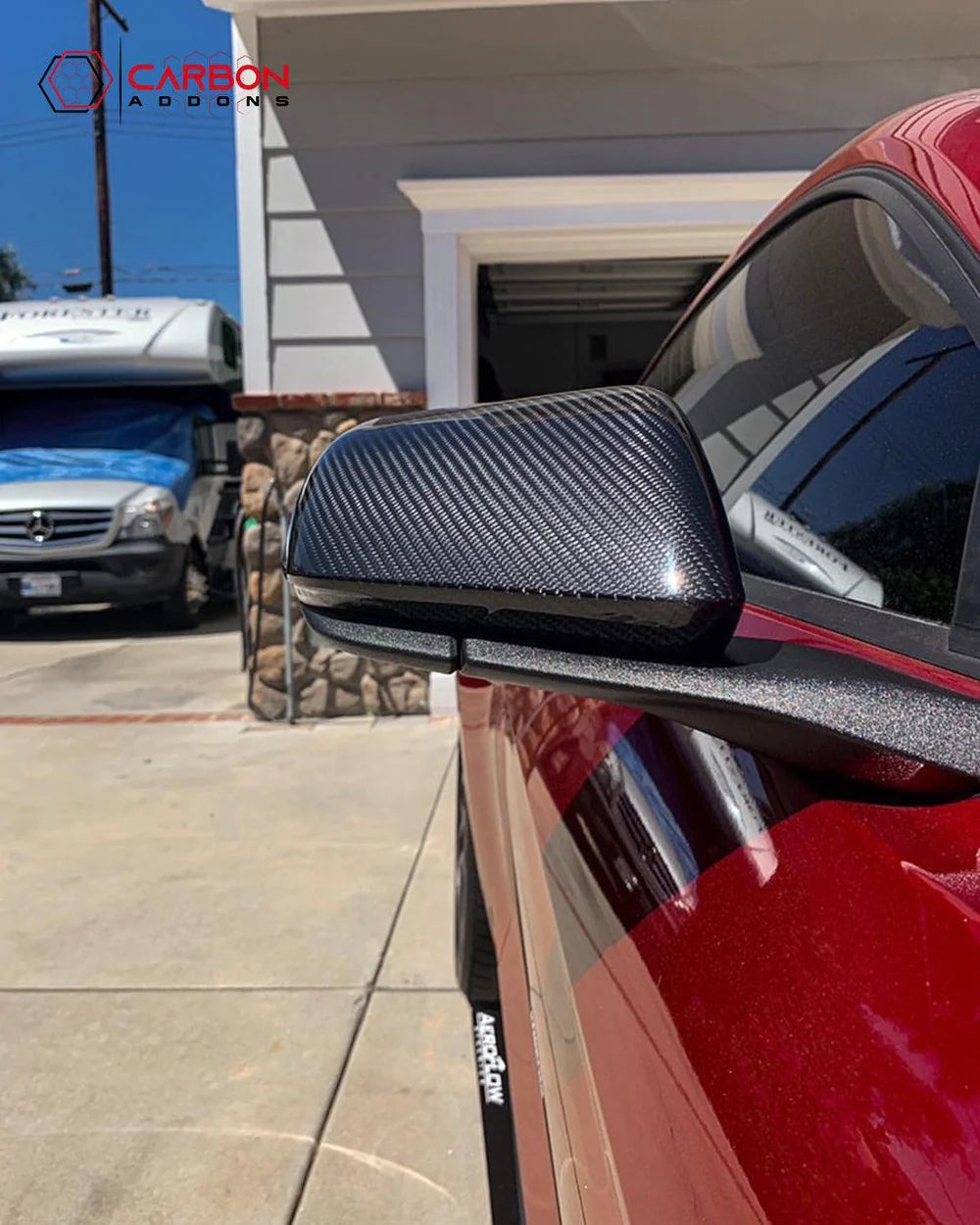 Ford Mustang Carbon Fiber Gloss Mirrors (2021-2024)