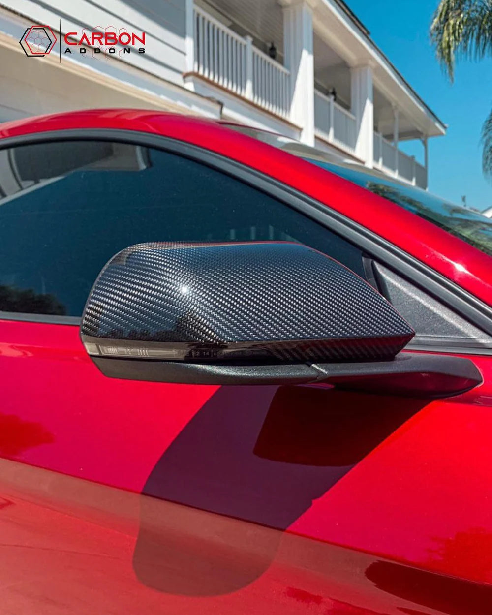Ford Mustang Carbon Fiber Gloss Mirrors (2021-2024)